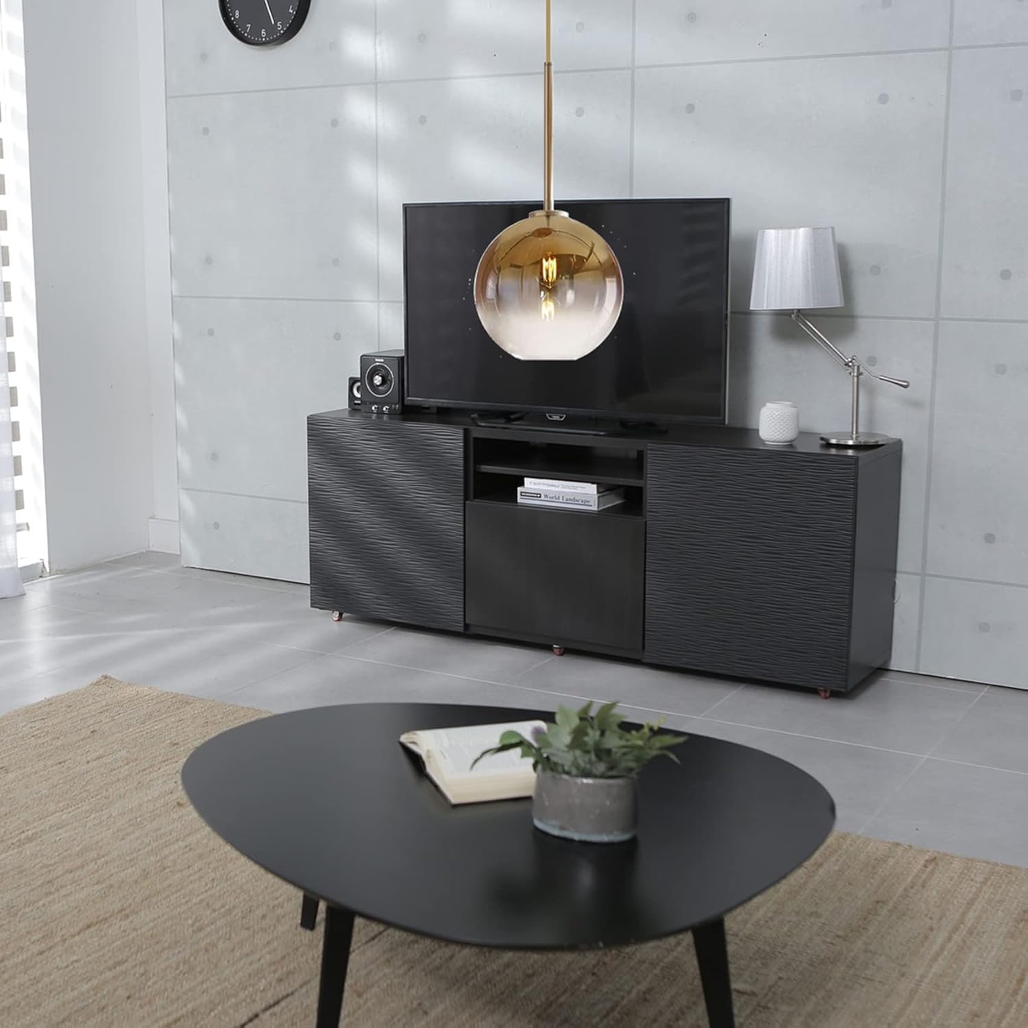 EKSED Lámpara Colgante Moderna de Vidrio con Casquillo E27, Pantalla Esférica de 25 cm para Techo, Ideal para Isla de Cocina o Comedor (Dorado, 1 Luz)