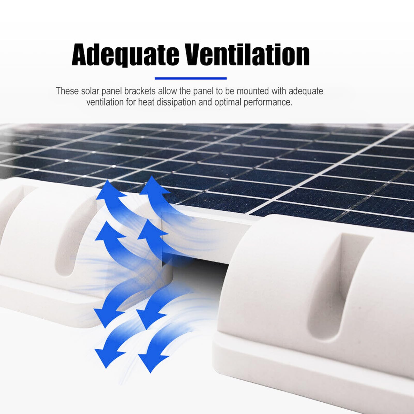 Fauhapyway Solar-Montageset 7-teilig - Bohrfreie Halterung Für Wohnmobil & Boot