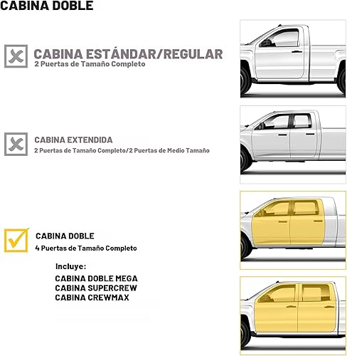 Miniatura 10 de Husky Liners alfombrillas Weatherbeater Compatible con Ford F-150 2015-2025 (incluye 2022-2025 Lightning) SUPERCREW CAB SOLO con alfombra y sin