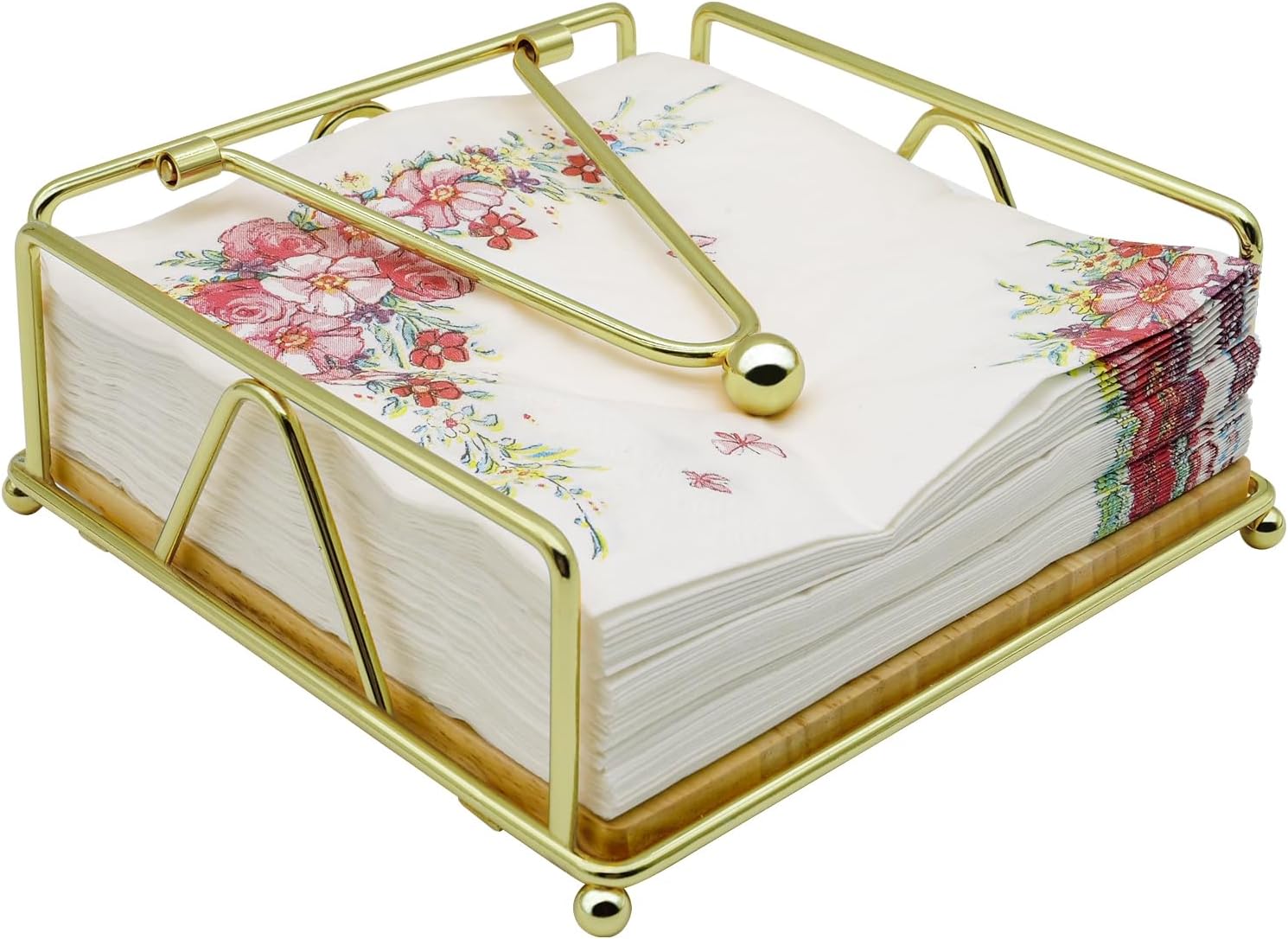 Amazon.com: 7UYUU Gold Napkin Holder for Table, Metal Flat Napkin ...