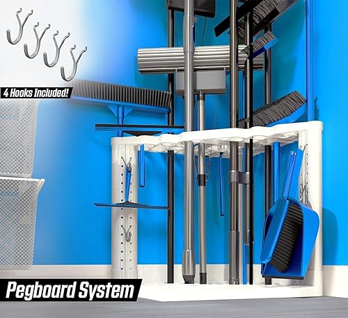 Miniatura 4 de PeerBasics Estante de almacenamiento de esquina, organización de almacenamiento de herramientas para el hogar, hasta 35 herramientas como