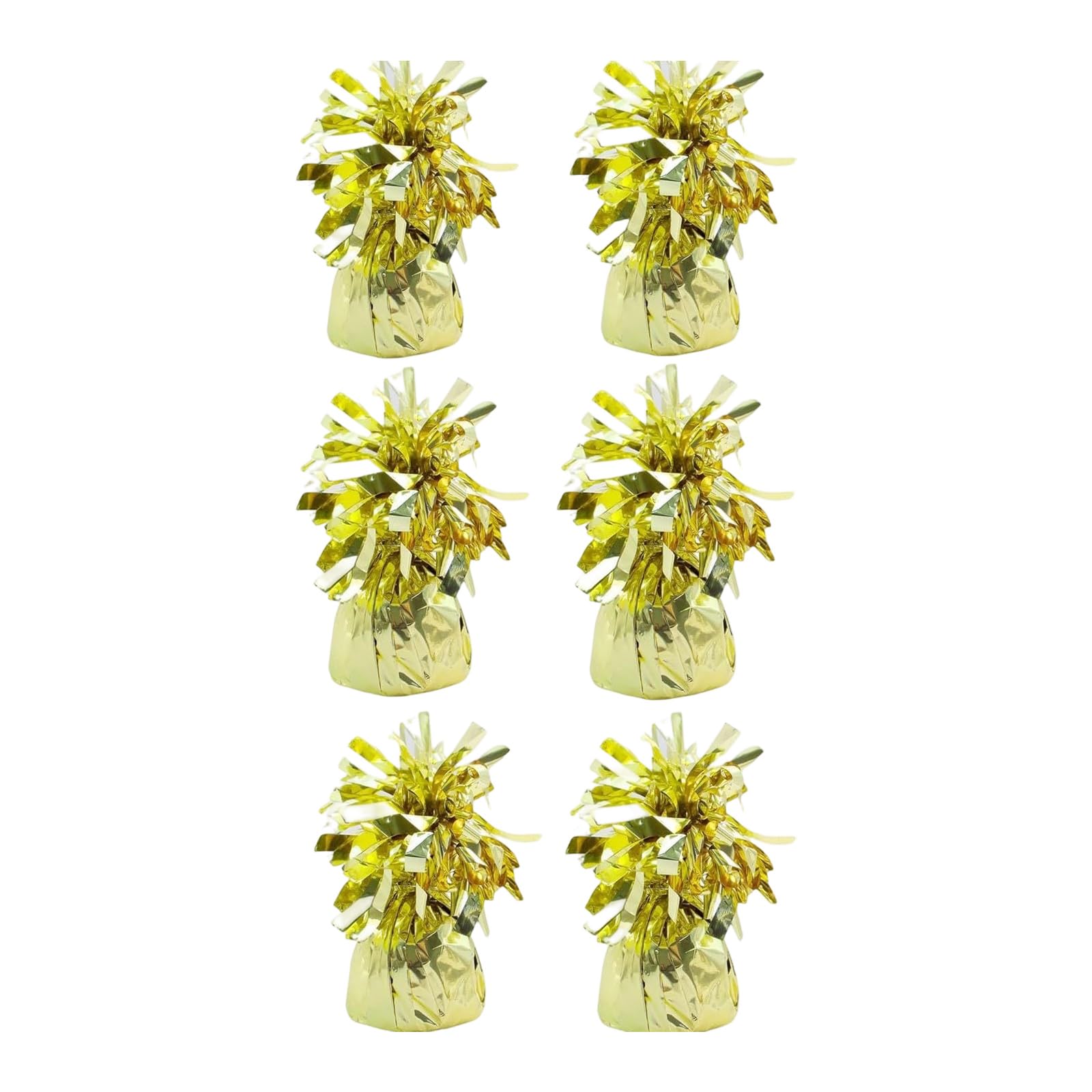 Ekoama 6Pcs Aluminum Foil Balloon Weights With Concrete Base Balloon Holder For Birthday Wedding Gaduation Party Decoration