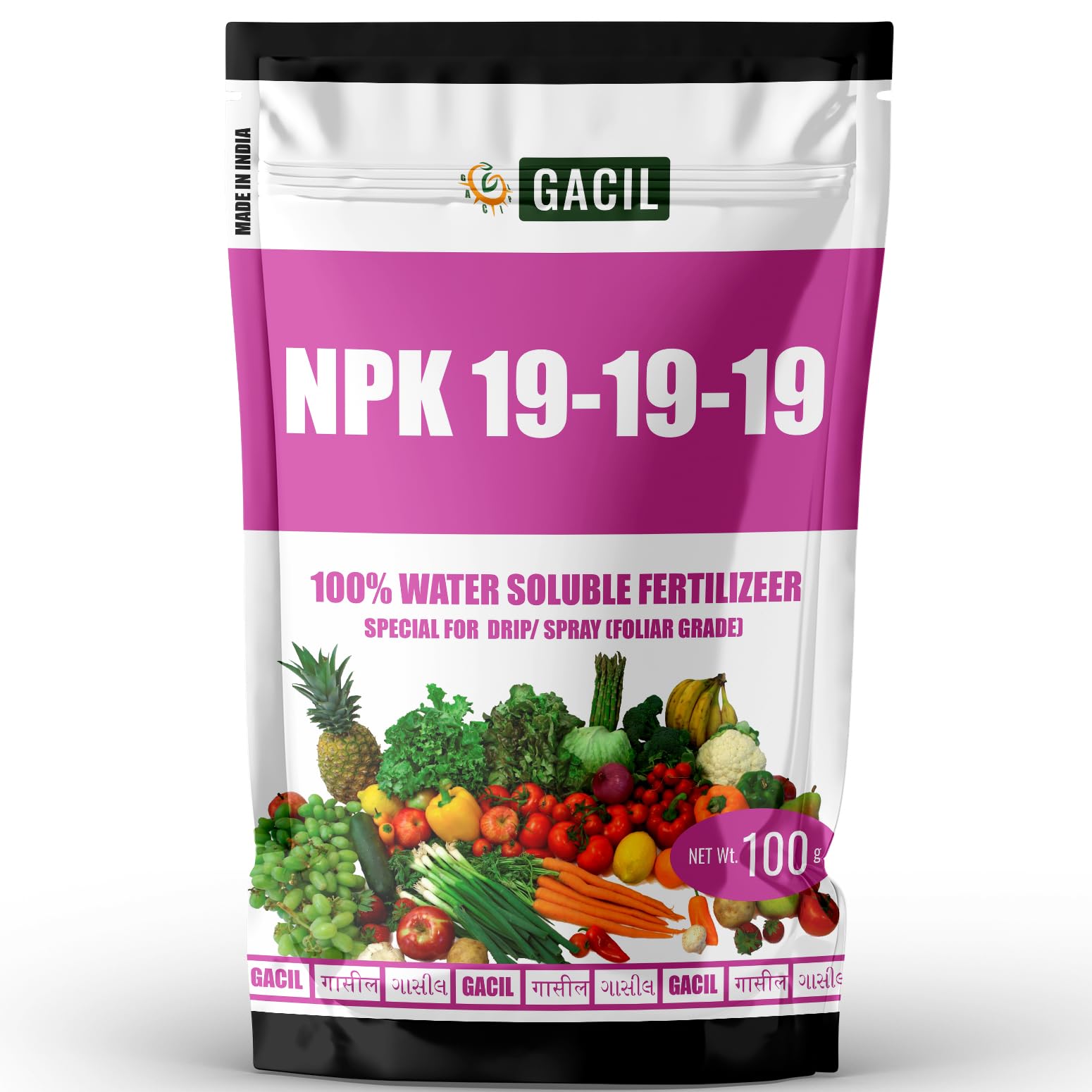 PANCHSHEEL Npk 191919 Fertilizer For All Type Of Flowers, Vegetables, Garden Plants 100 G, Powder
