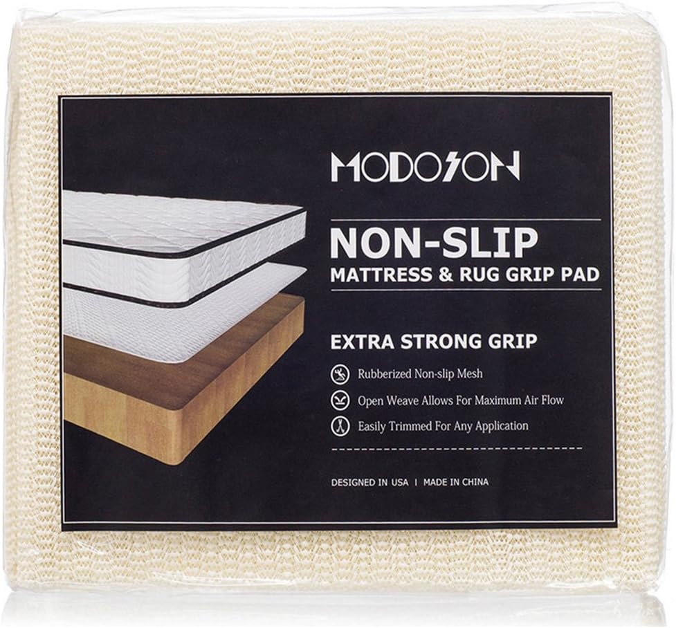Non Slip Mattress Grip Pad, Rug Pad Gripper, Carpet Underlays, Non Slip Mat, Sofa Pad, Furniture Pad, Mattress Gripper, Keep Mattress Rug from Sliding - Queen Size 59" x 79" (4.9'x 6.5')