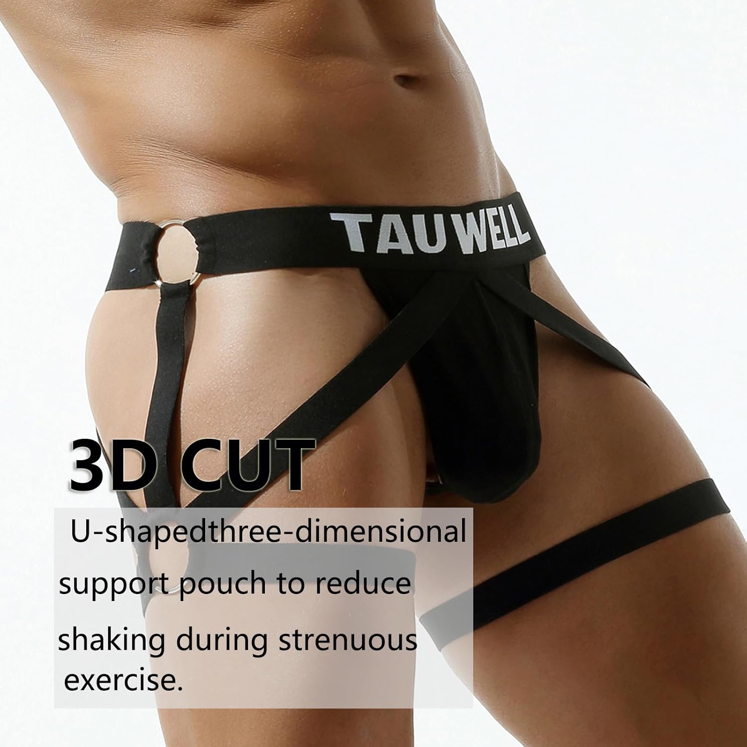 Mens Jockstrap Underwear Wide Belt Athletic Supporter for Men Thongs Sport Underwear Jock Strap - Image 4