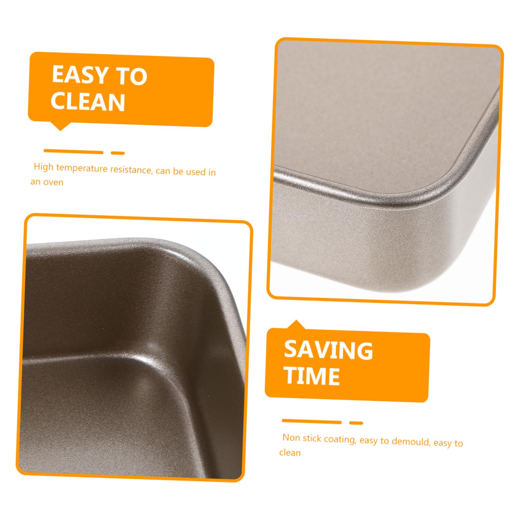Toyvian Plaque de Cuisson Carrée 28cm Antiadhésive en Acier au Carbone, Facile à Nettoyer, pour Pain et Gâteau Maison Cuisine Professionnelle