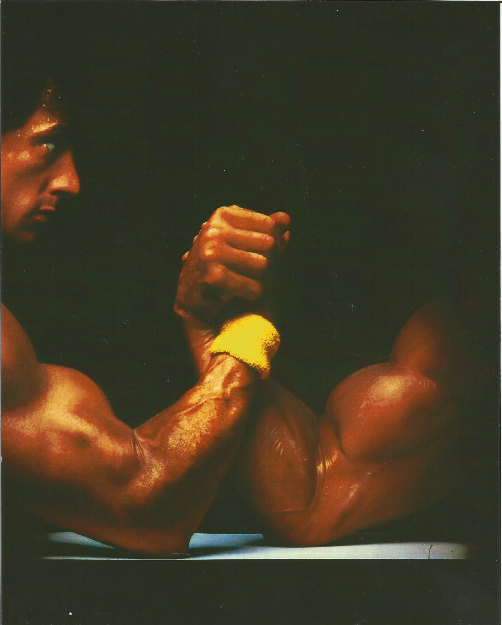 Buy Sylvester Stallone arm wrestling 8 x 10 inch Art Photo 004 Online