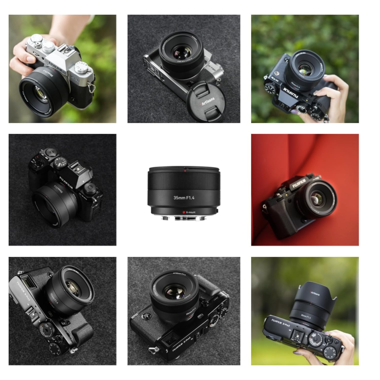 7artisans AF 35mm F1.4 Obiettivo Autofocus con attacco APS-C per fotocamere Fuji X mount X-A1 X-A10 X-M1 X-T1 X-T10 X-T100 X-PR01 X-E1 X-E2S XS20 e altro. (Nero)