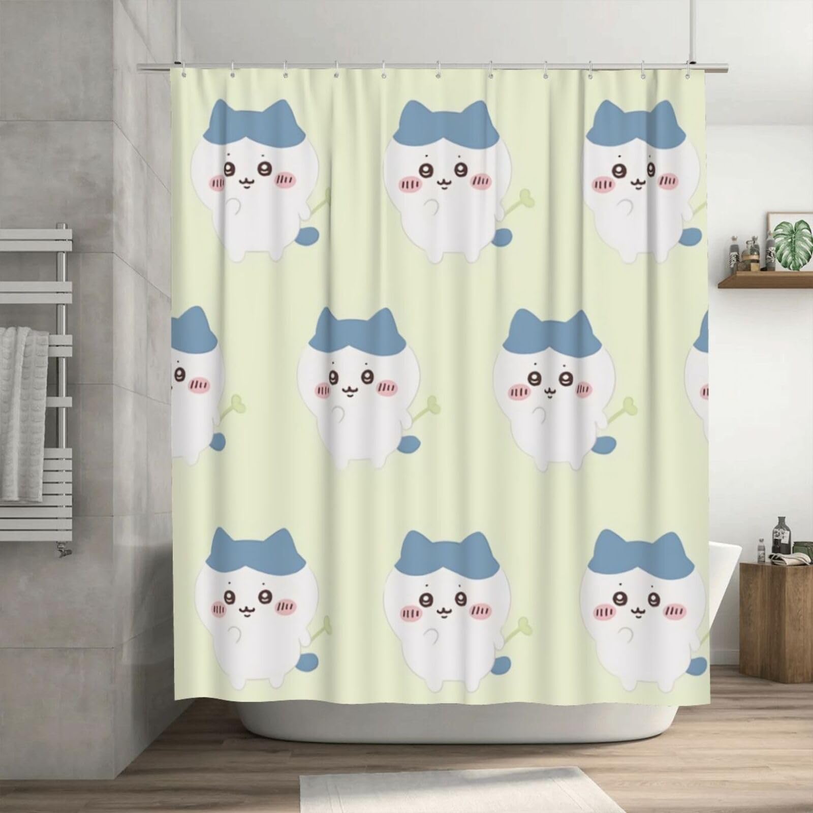 ❄✨♦シャワーカーテン ❤❄✨入手困難☆☆☆☆ Amazon｜シャワーカーテン ちいかわ ハチワレ おしゃれ 防水 防カビ