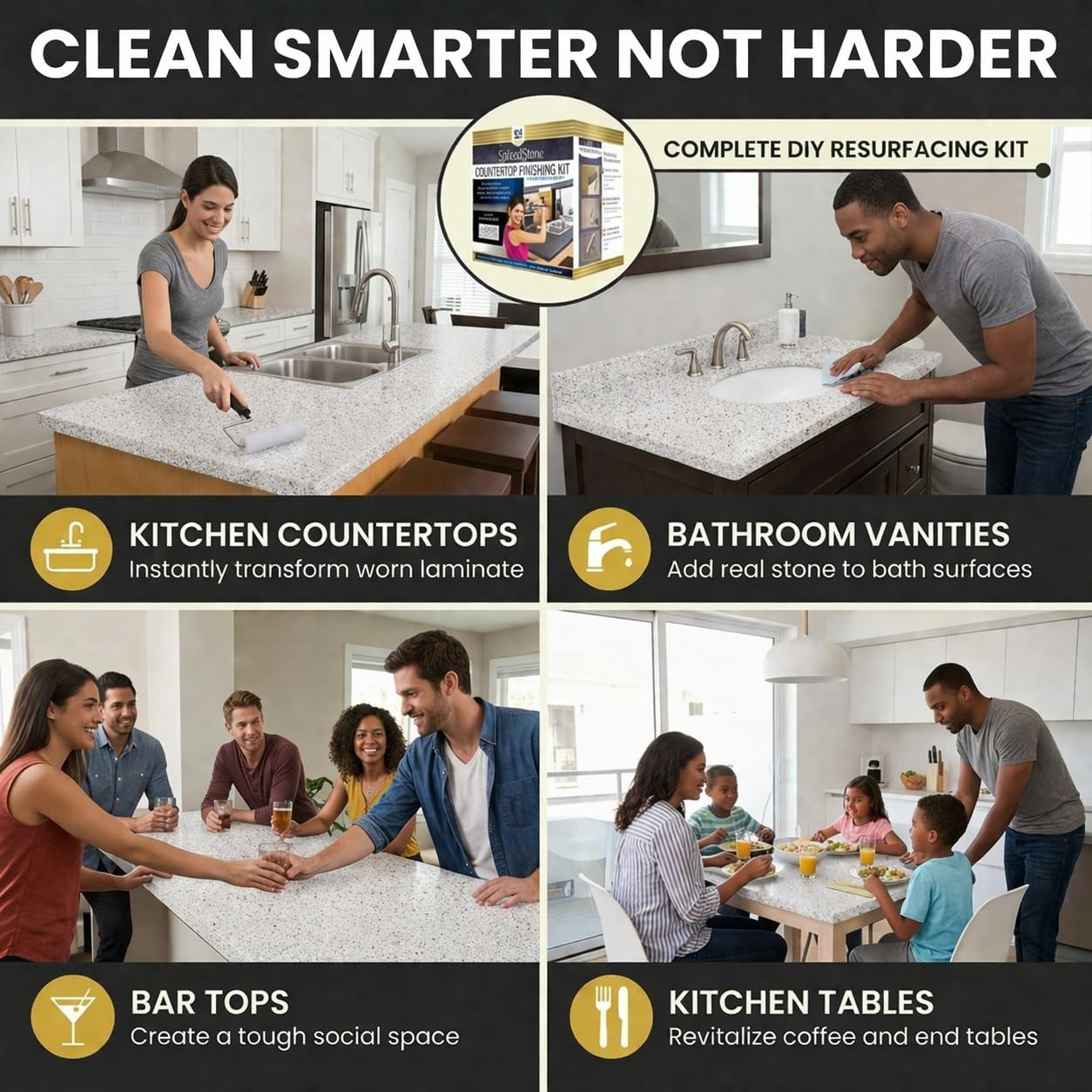 Daich SpreadStone Mineral Select Countertop Finishing Kit (Onyx Fog)