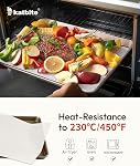 Katbite 200pcs Parchment Paper Sheets 9x13 inch (12x16 Optional) Heavy Duty, Extra Strong Baking Paper Non Stick for Cookies, Bread, Meat, Pizza
