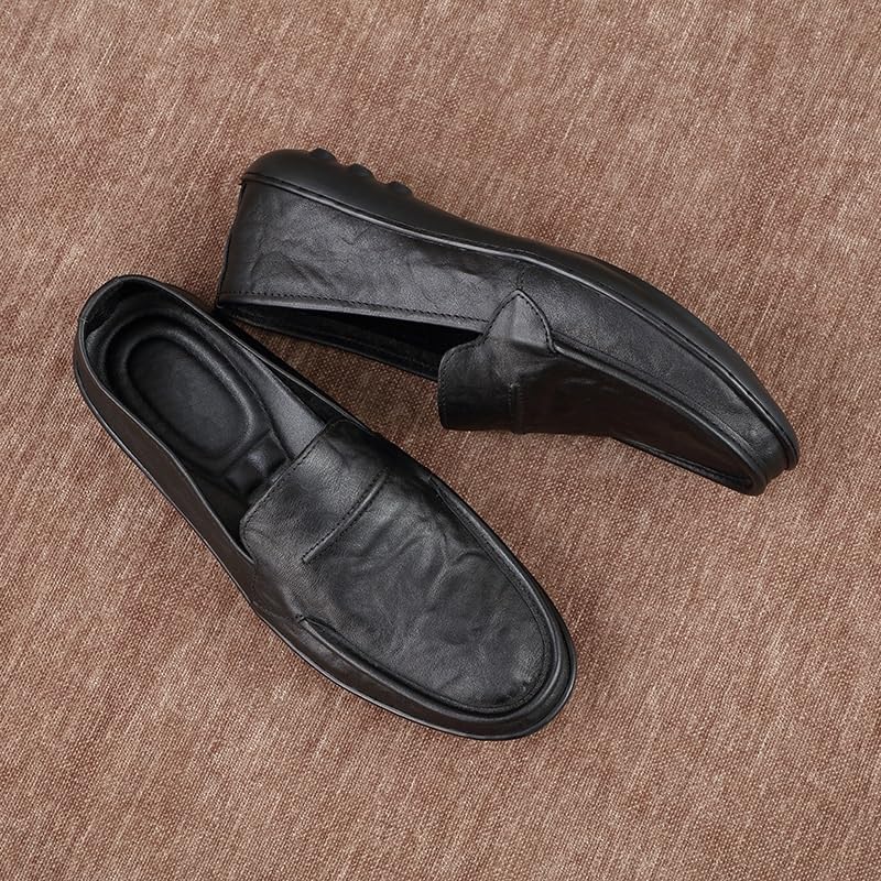Men's Business Casual Loafers Leather Formal Oxford Slip On Dress Shoes for Office Classic Business Party Shoes2