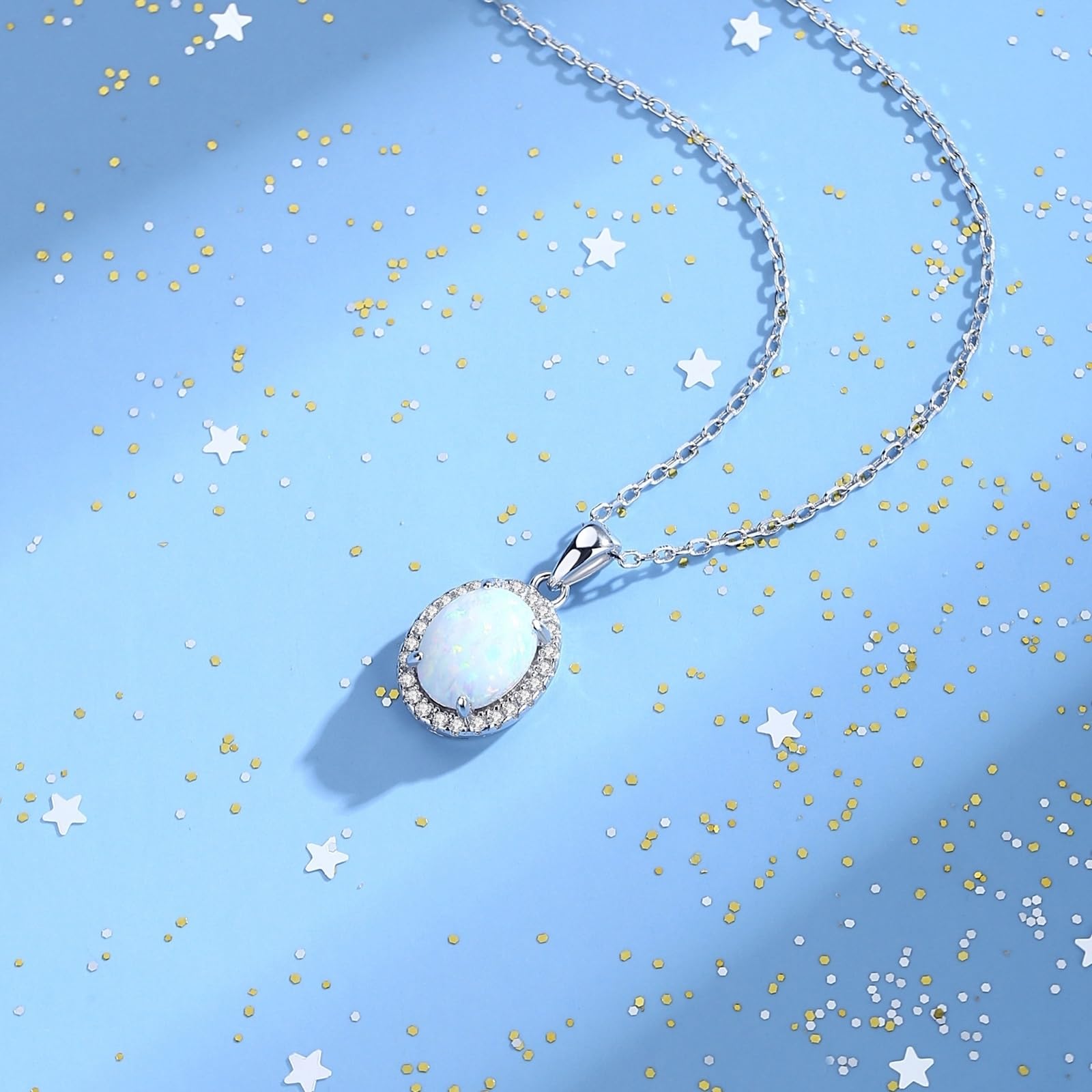 Collares simples para mujer, diseño ovalado, cadena con colgante para esposa