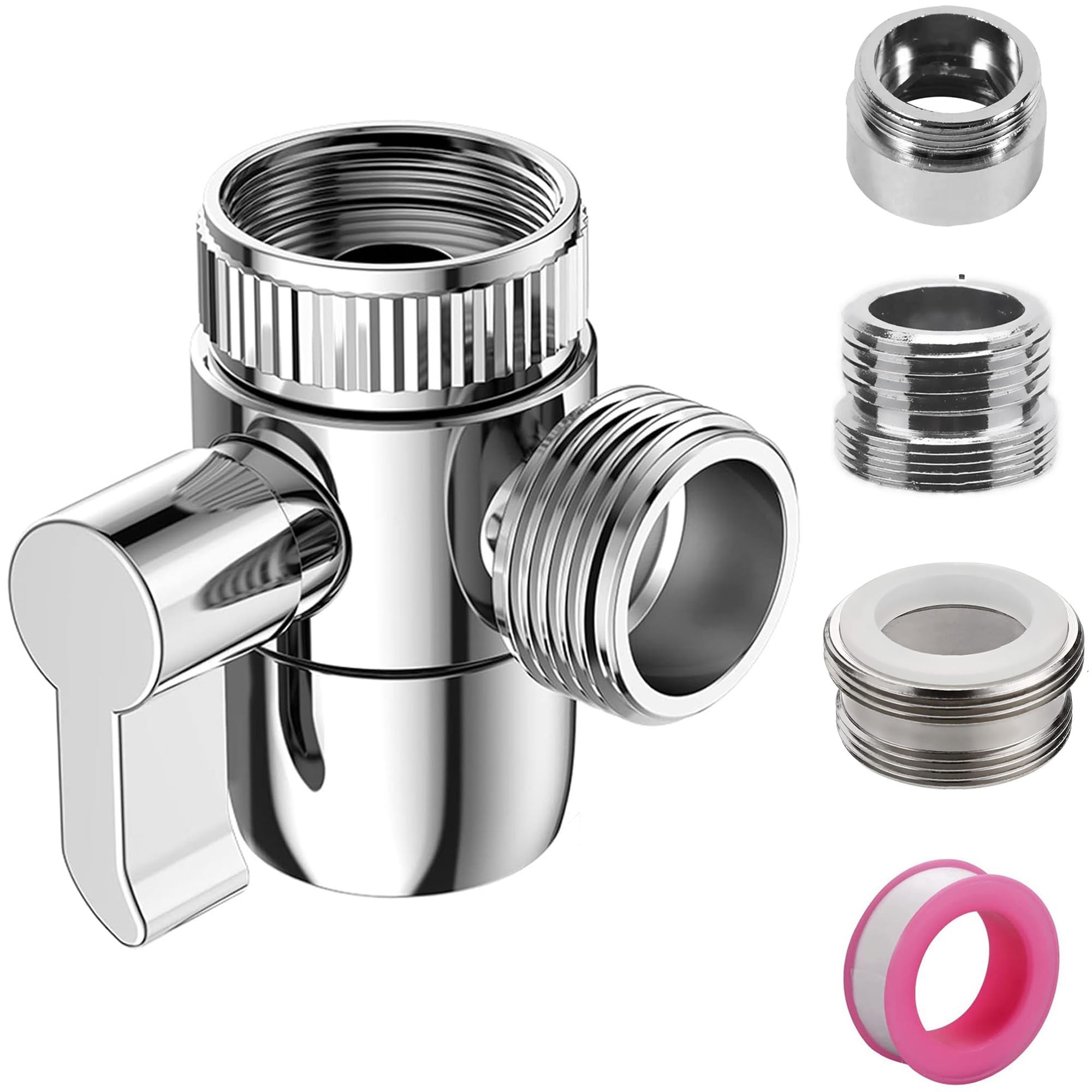 3-drożny zawór przełączający, 3-drożny adapter do kranów M22 M24 G1/2