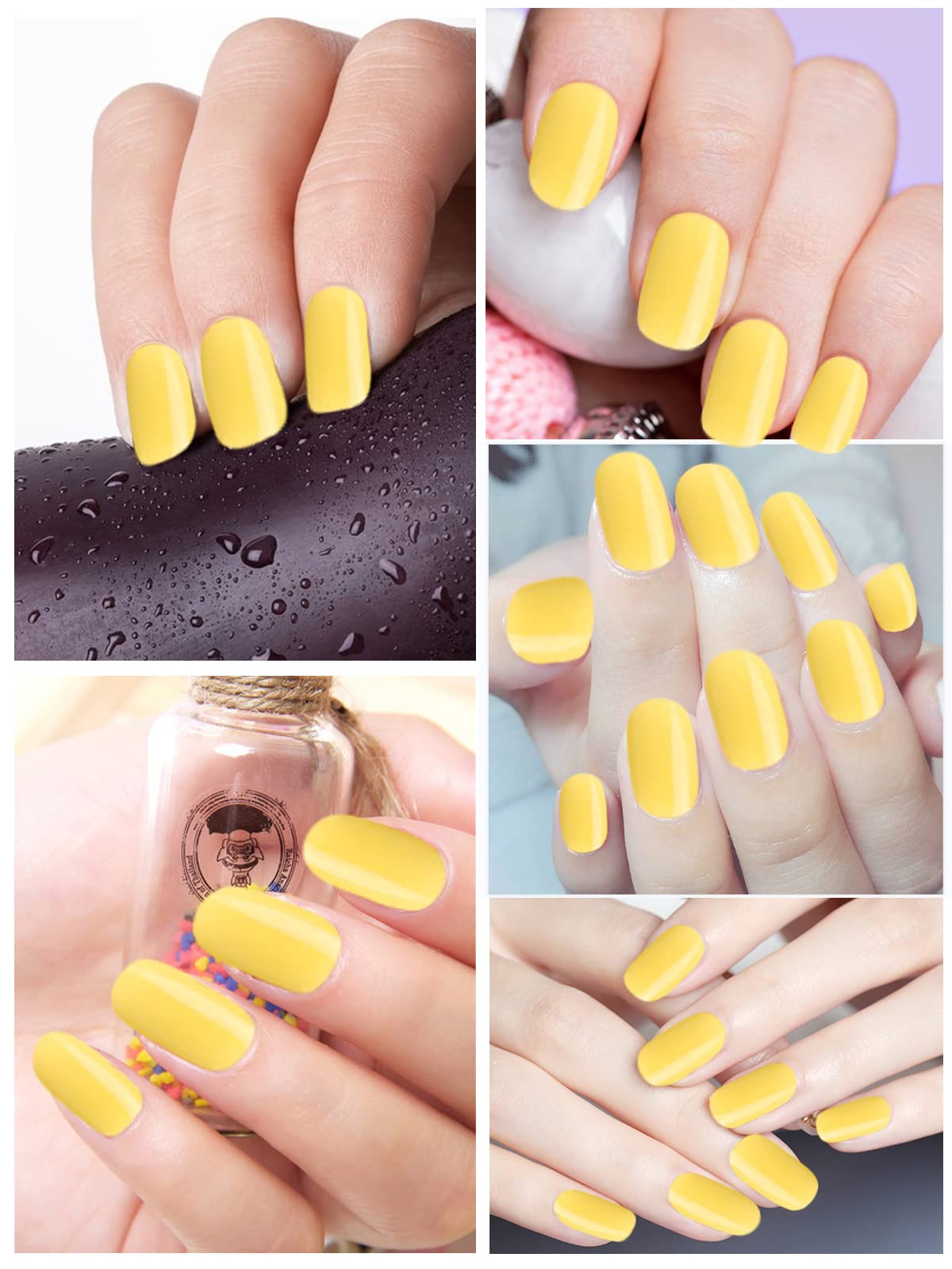Amazon.com: 20Pcs Semi Cured Gel Nail Polish Strips,HOINCO Yellow Street  Nail Strips Self-Adhesive Full Wrap Gel Nail Art Sticker Manicure Stickers  with Nail File and Stick : Beauty & Personal Care