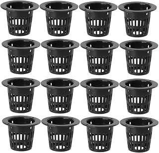 GANAZONO Root Fixer Net Pots -42mm Mesh Cups for Hydroponics Plant Pot Drainage Baskets