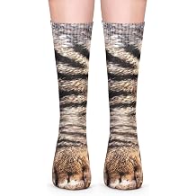 FreeNFond Funny Animal Paw Socks Gag Gifts for White Elephant Gift Exchange