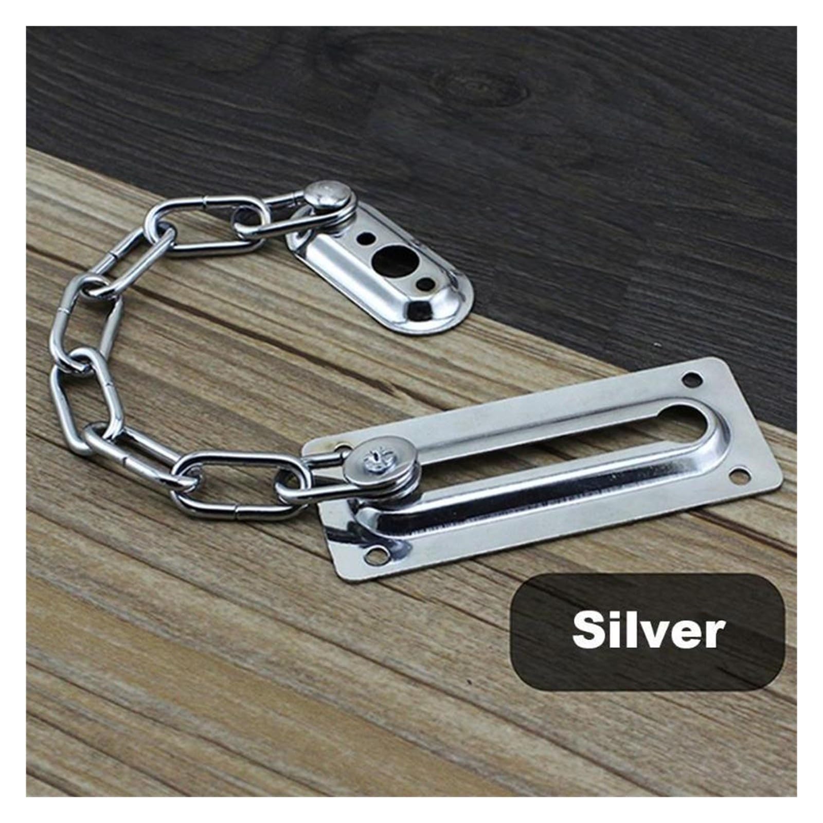 Serrures à boulons de chaîne protection porte en acier inoxydable(Gold)