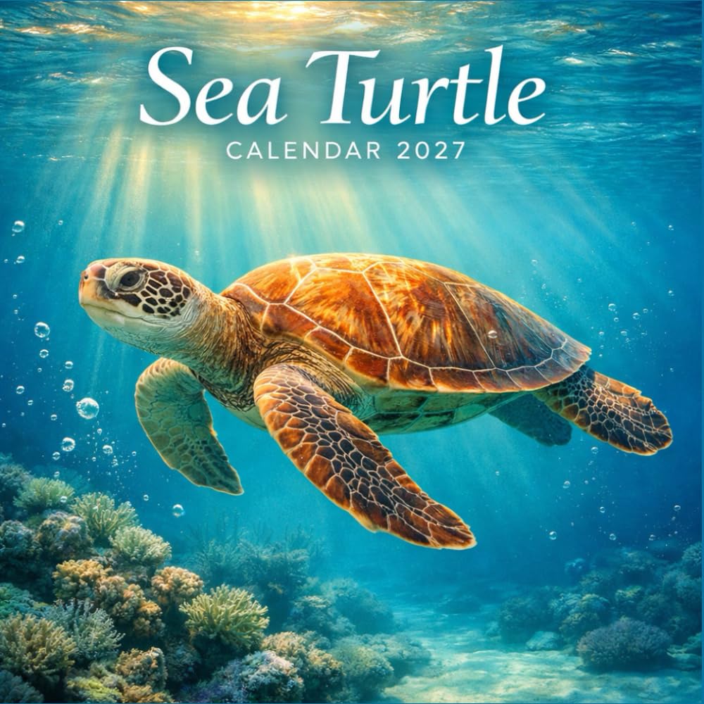 Sea Turtle 2027: Calendar The Perfect Gift for Sea Turtle Lovers – Stunning Ocean Photography & Fascinating Facts