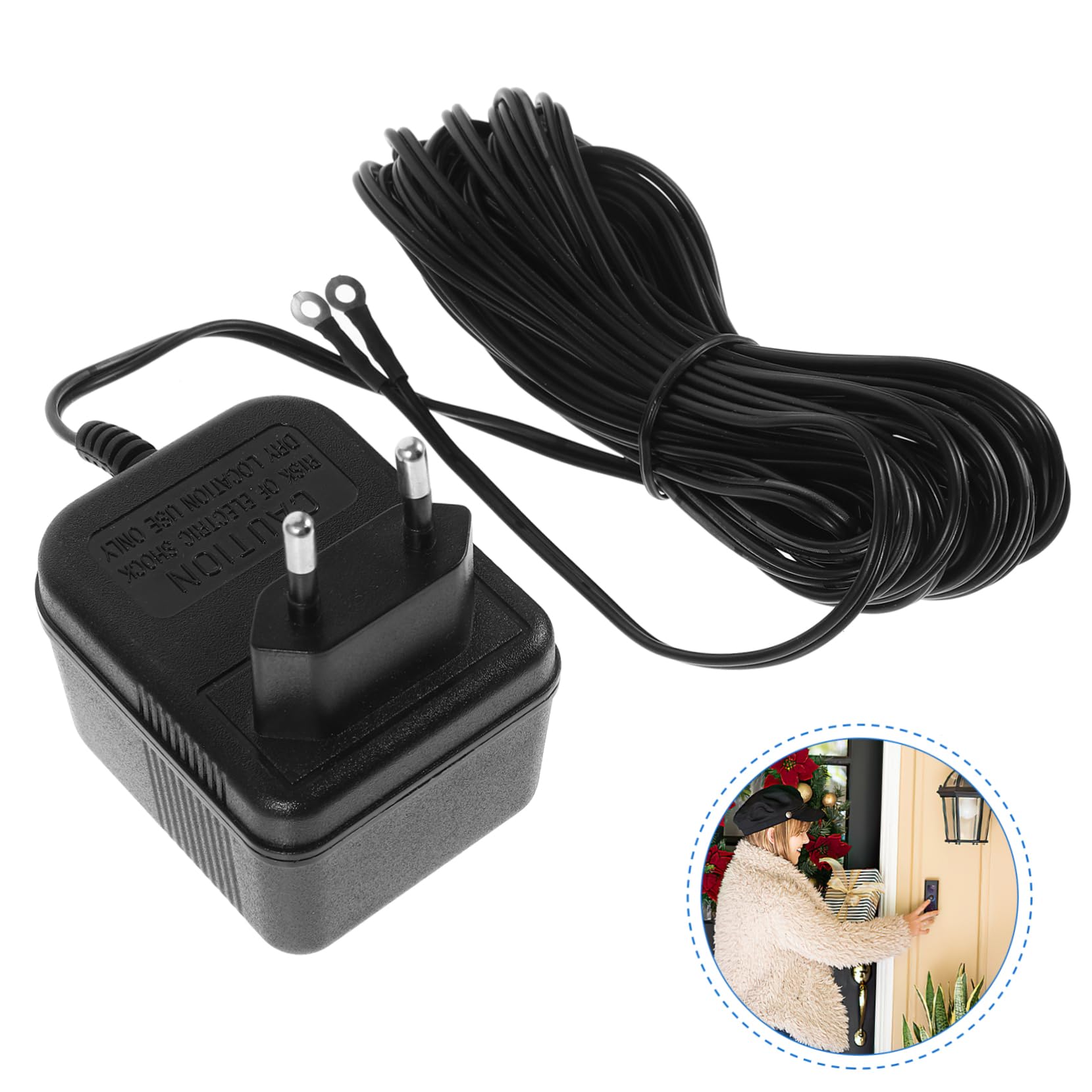 OSALADI 3 Uds Timbre Adaptador De Corriente Timbres Inalámbricos Para Timbre De La Puerta Adaptador De Timbre Inalámbrico Seguridad Del Hogar Adaptador De Timbre Timbre De La Puerta