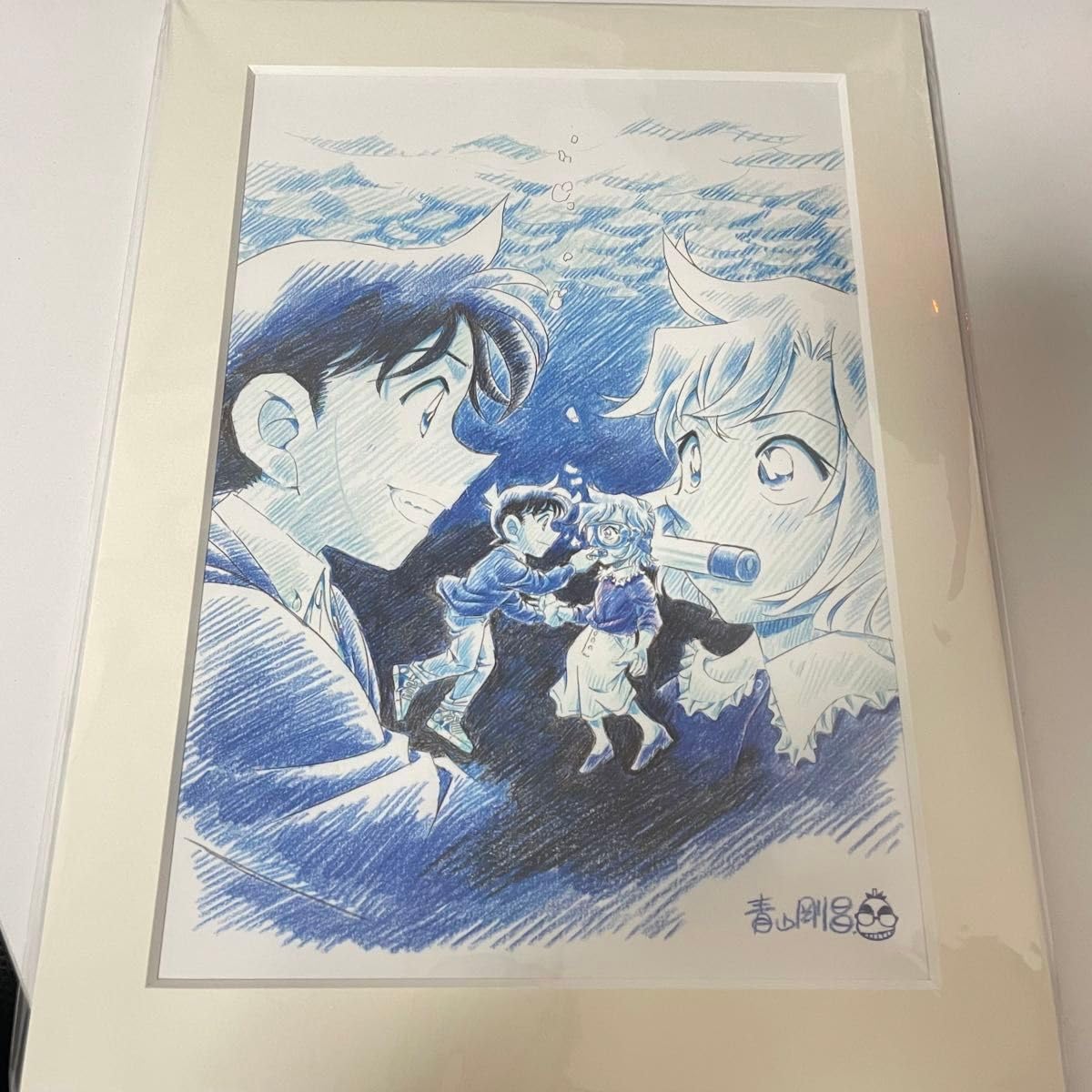 名探偵コナン　複製原画　黒鉄の魚影 Amazon.co.jp: コナン 黒鉄の魚影 複製原画 青山剛昌 描き下ろし