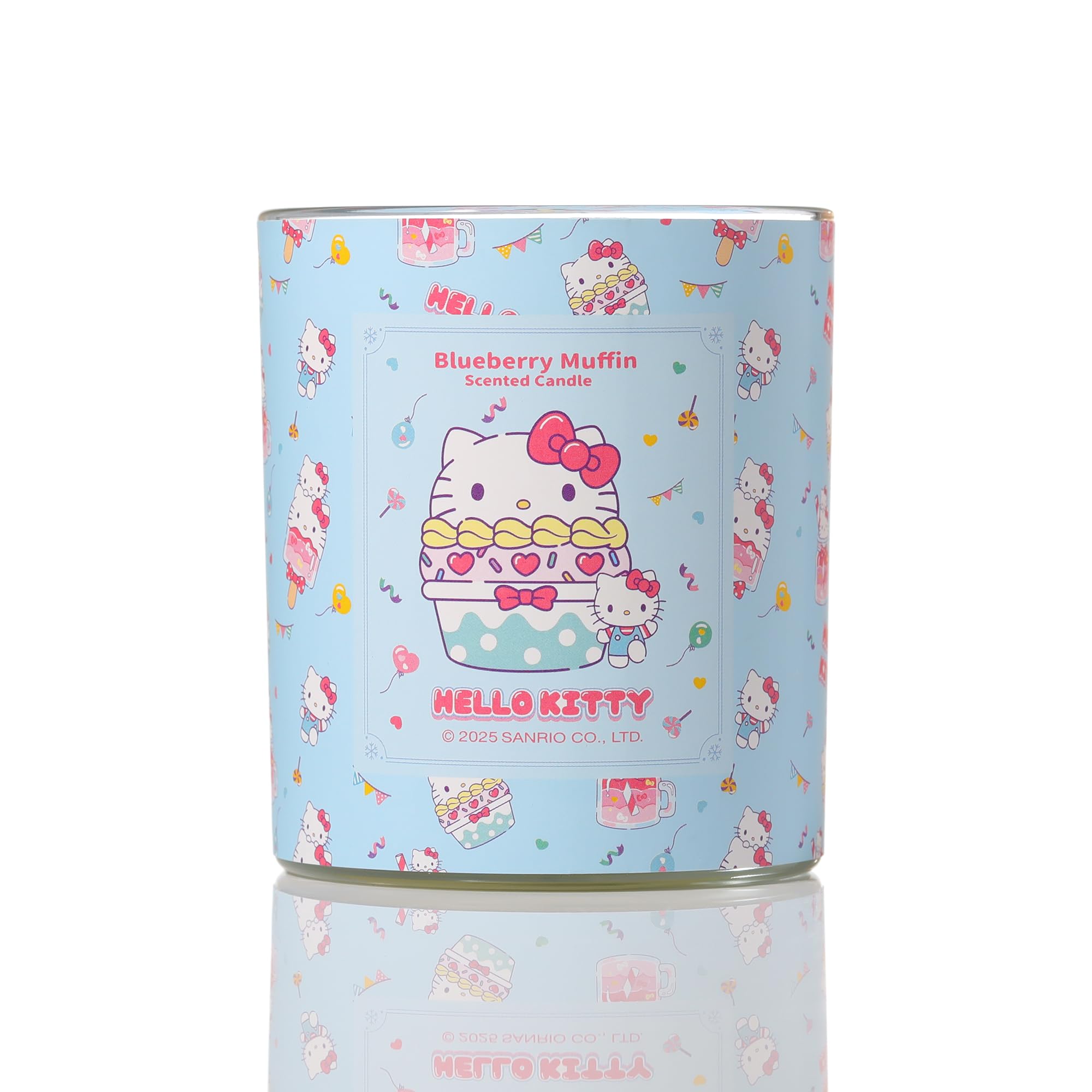 Hello Kitty Scented Candle – 213g 1-Wick Decorative Candle – Fruity, Floral & Bakery-Inspired Scents –35 Hours Long Burning Time - Candles Gifts for Women (Blueberry Muffin)
