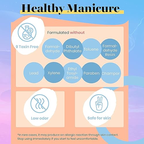 Miniatura 8 de Vishine Juego de esmaltes de uñas de gel de 2 colores, color blanco y negro, colección de barniz UV LED, 2 botellas de 0.5 fl oz