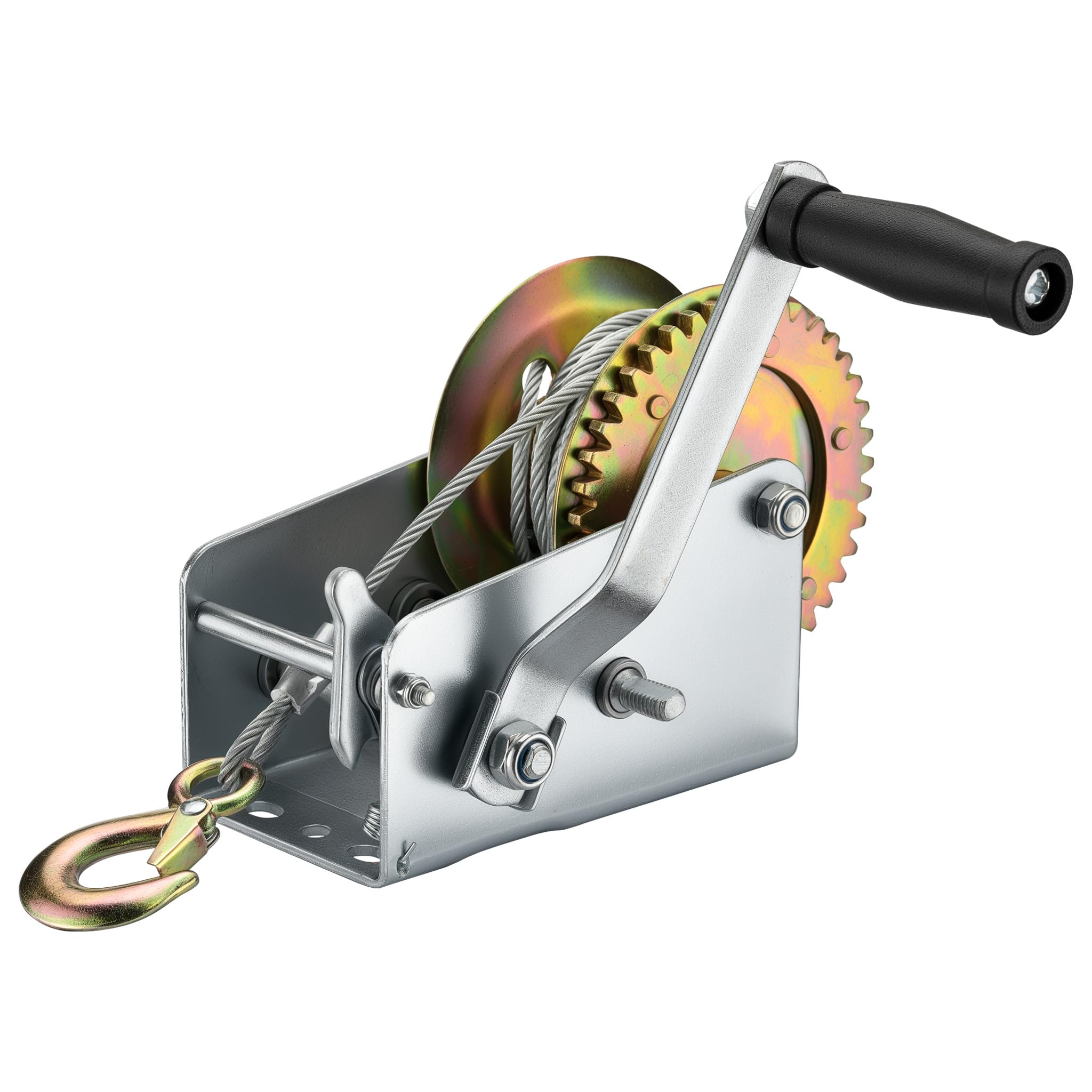Verricello manuale 900kg 10m rapporto di trasmissione 4:​1/​8:​1 argano a fune