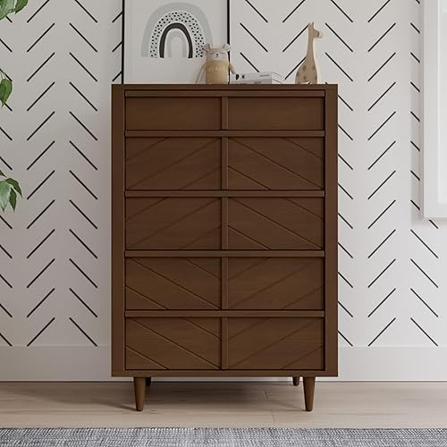 Miniatura 7 de Child Craft Surrey Hill - Juego de cuna, cómoda y cofre de 3 piezas, incluye cuna convertible 4 en 1, cómoda y pecho, crece con tu bebé (castaño