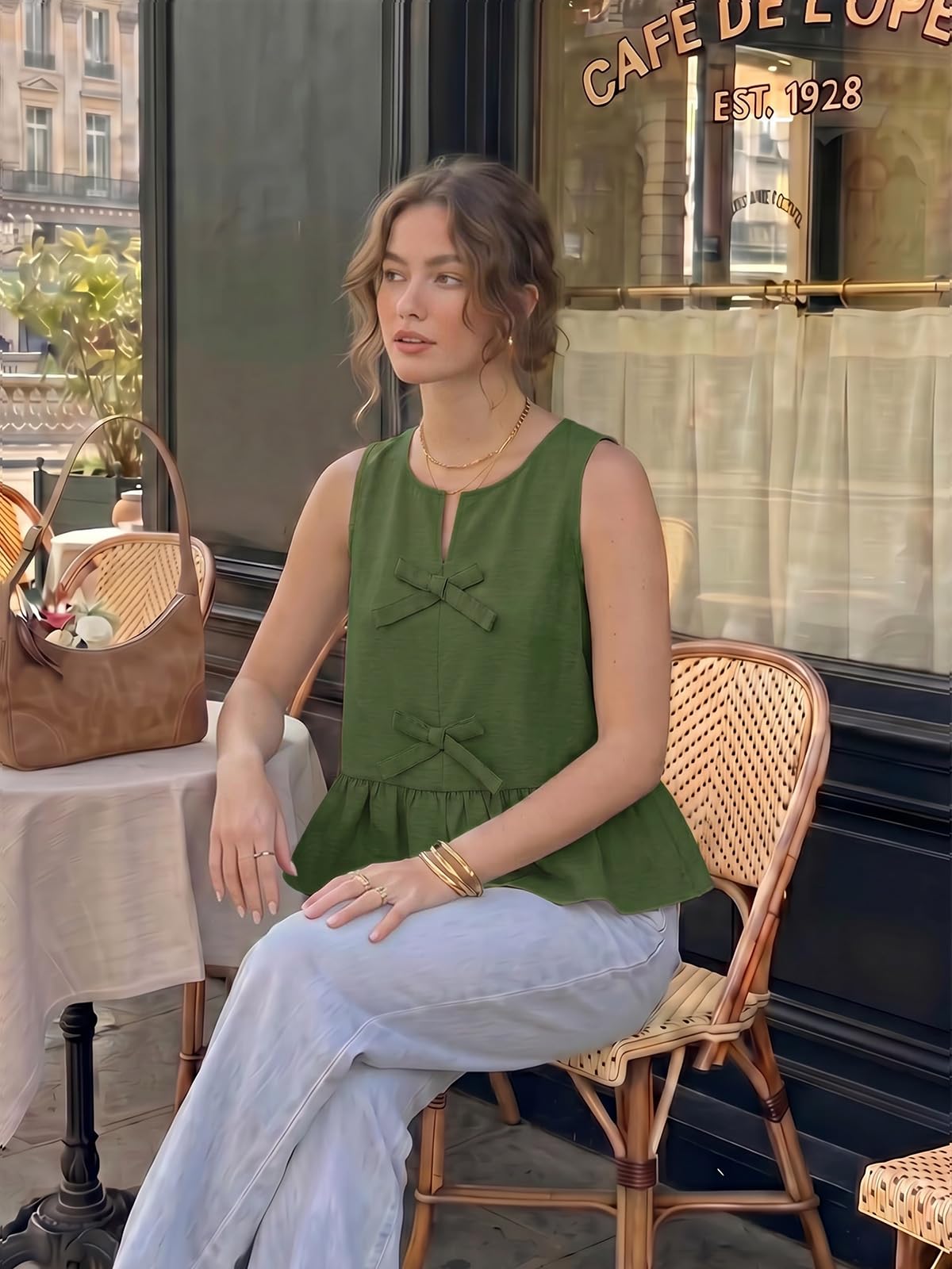 Tankaneo - Camiseta de tirantes para mujer