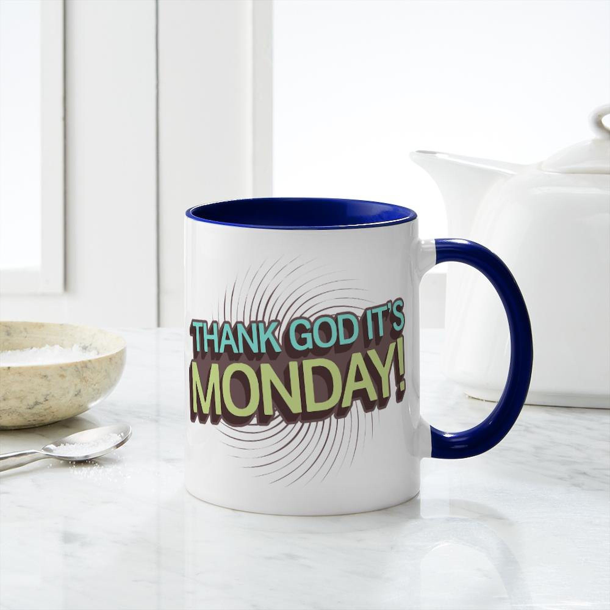 Mondayです。 Amazon.com | CafePress Thank God It's Monday Mug 11 oz (325 ml
