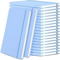 Vista 15 de Honoson 20 Pack Lined Journal Notebooks A5 Hardcover Executive Notebook 5.5" x 8.3" PU Leather Wide Ruled Journals Bulk with Elastic Band for Home