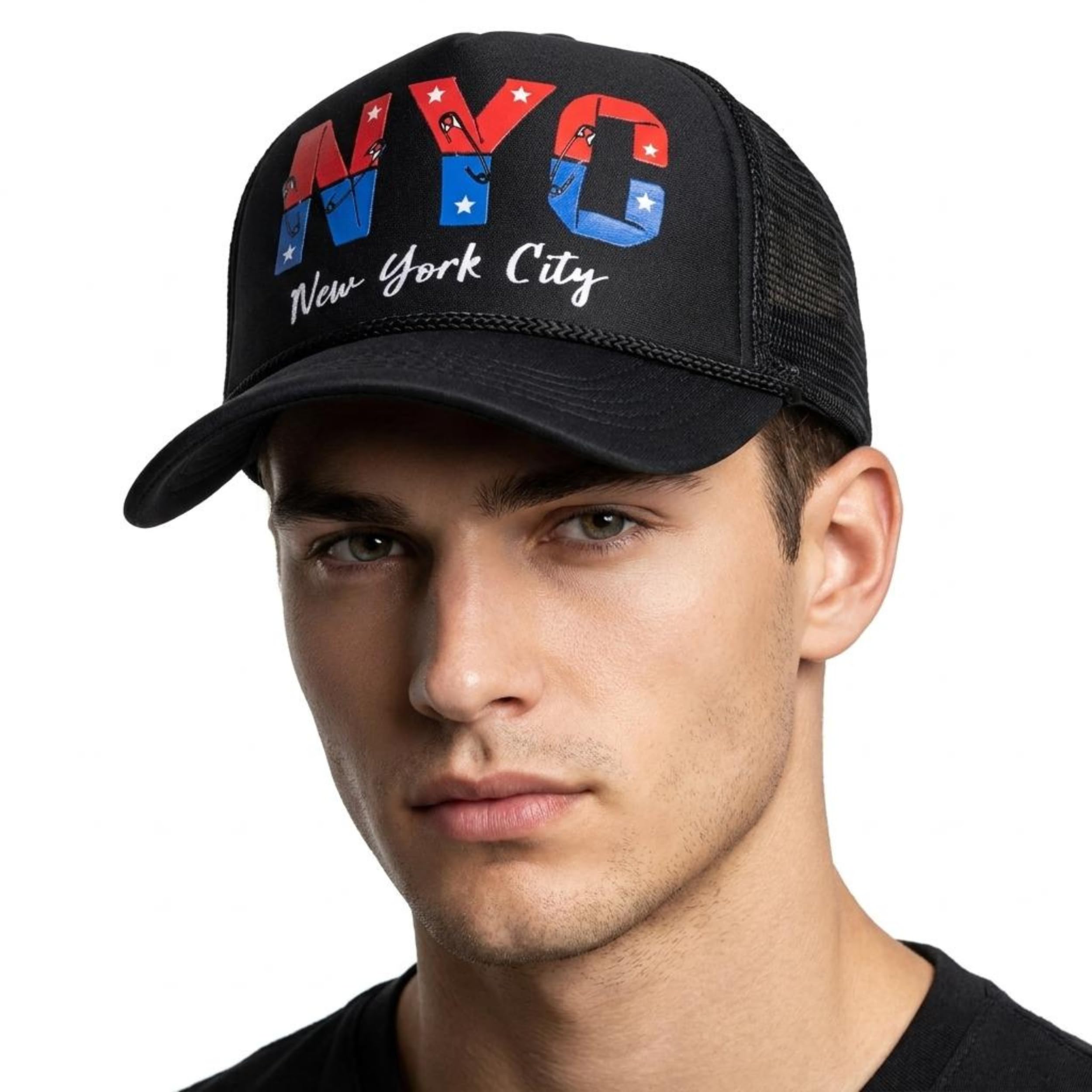 Baseball Cap for Men & Women |Unisex Trucker Stylish Cap with Red Lightning | Adjustable Snapback Mesh Sports Hat for Boys, Girls, Outdoor, Gym & Casual Wear-picture-22