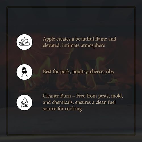 Miniatura 16 de Leña de roble prémium para chimeneas, estufas de leña, hogueras, hornos grandes de pizza de leña – Certificado por USDA, ultra secado al horno