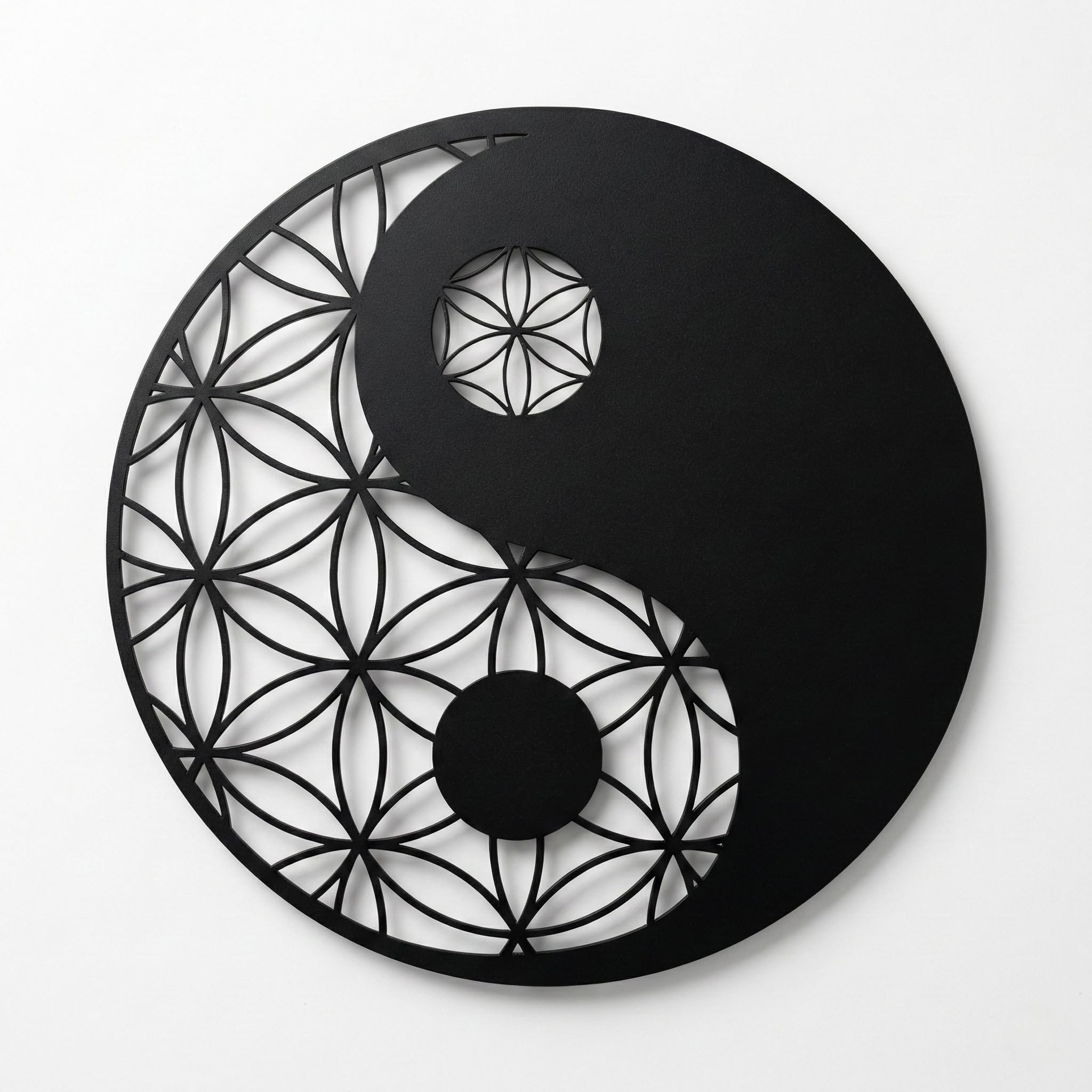 decorazione da parete in metallo Yin Yang, decorazione da parete in metallo