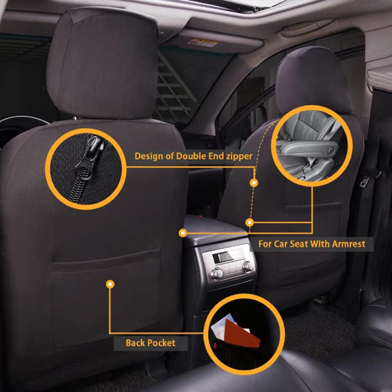 Coprisedili Auto Set Completo per Kia Amanti 2000-2023 2024 2025 | In pelle PU e morbida spugna, impermeabile e antiscivolo. Massimo comfort e protezione totale per la tua auto.