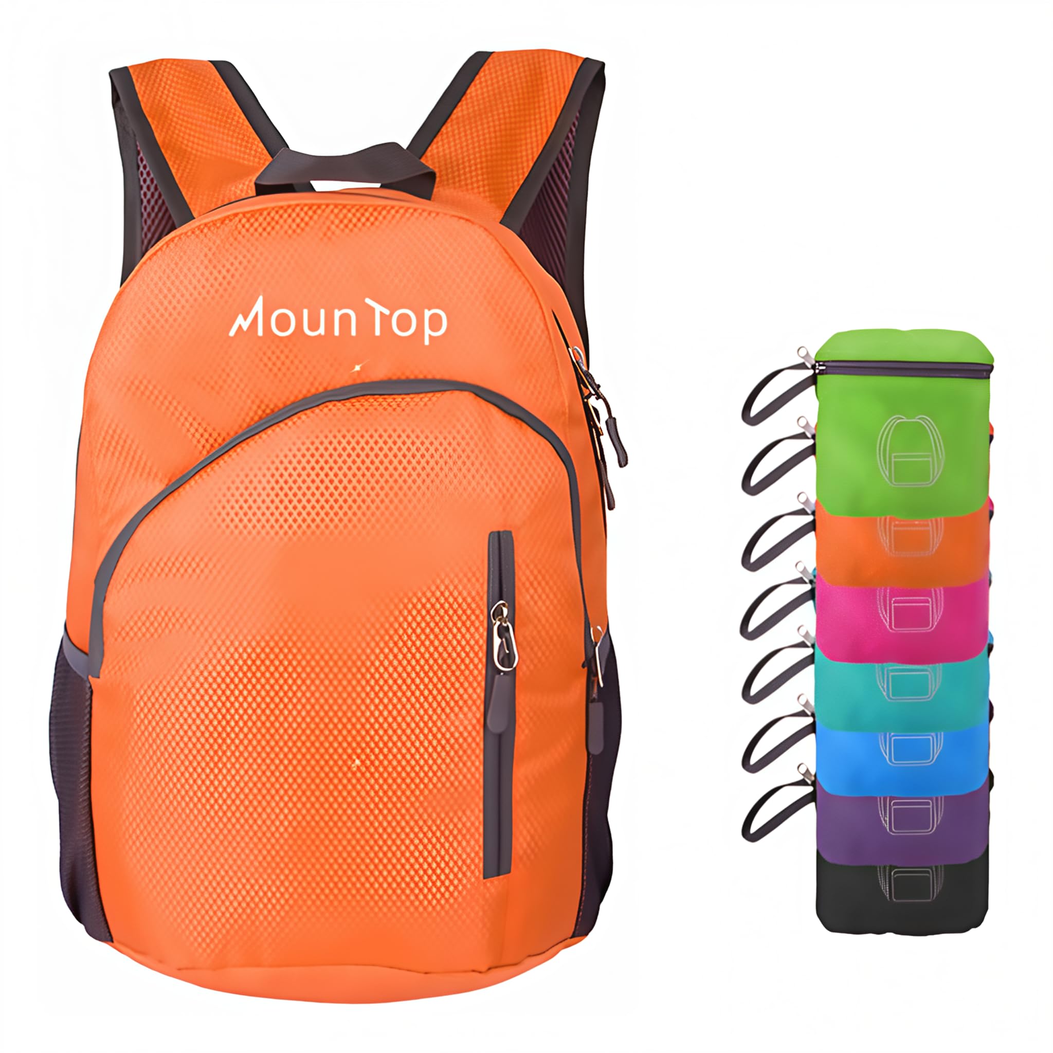 mountop Outdoor Lightweight Foldable Water Resistant Backpack for Travel Hiking Riding
