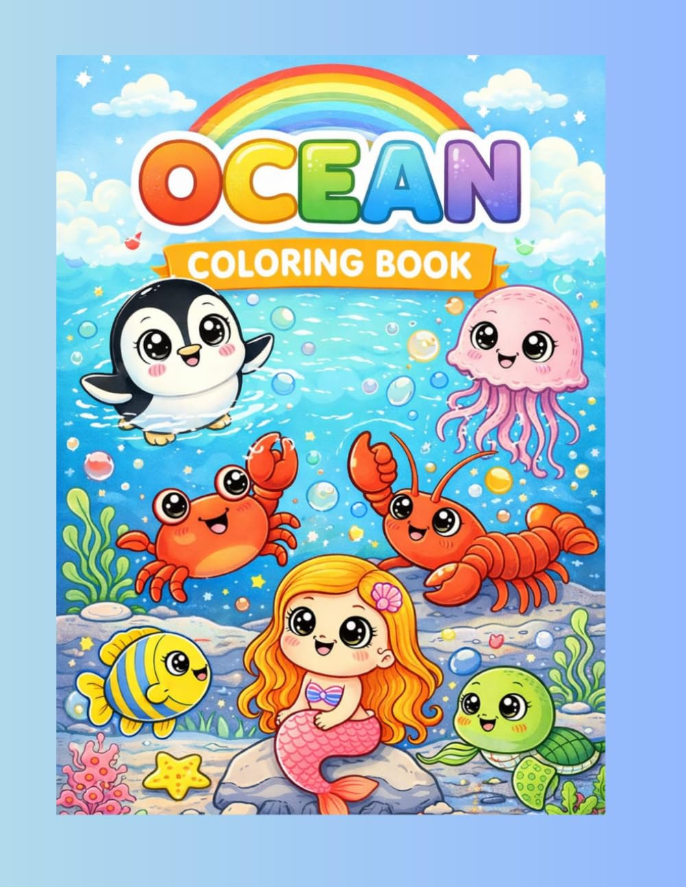 Ocean Coloring Book (Tiny Tails: Sweet & Adorable Baby Animals Adventures)