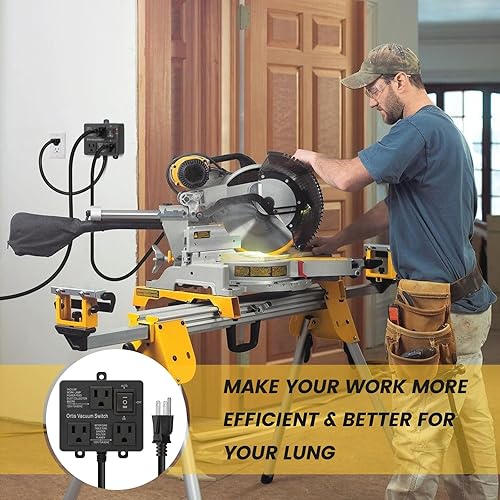 Miniatura 7 de Interruptor de vacío automático, interruptor de vacío Ortis para más herramientas eléctricas, retarda el encendido/apagado del vacío para evitar