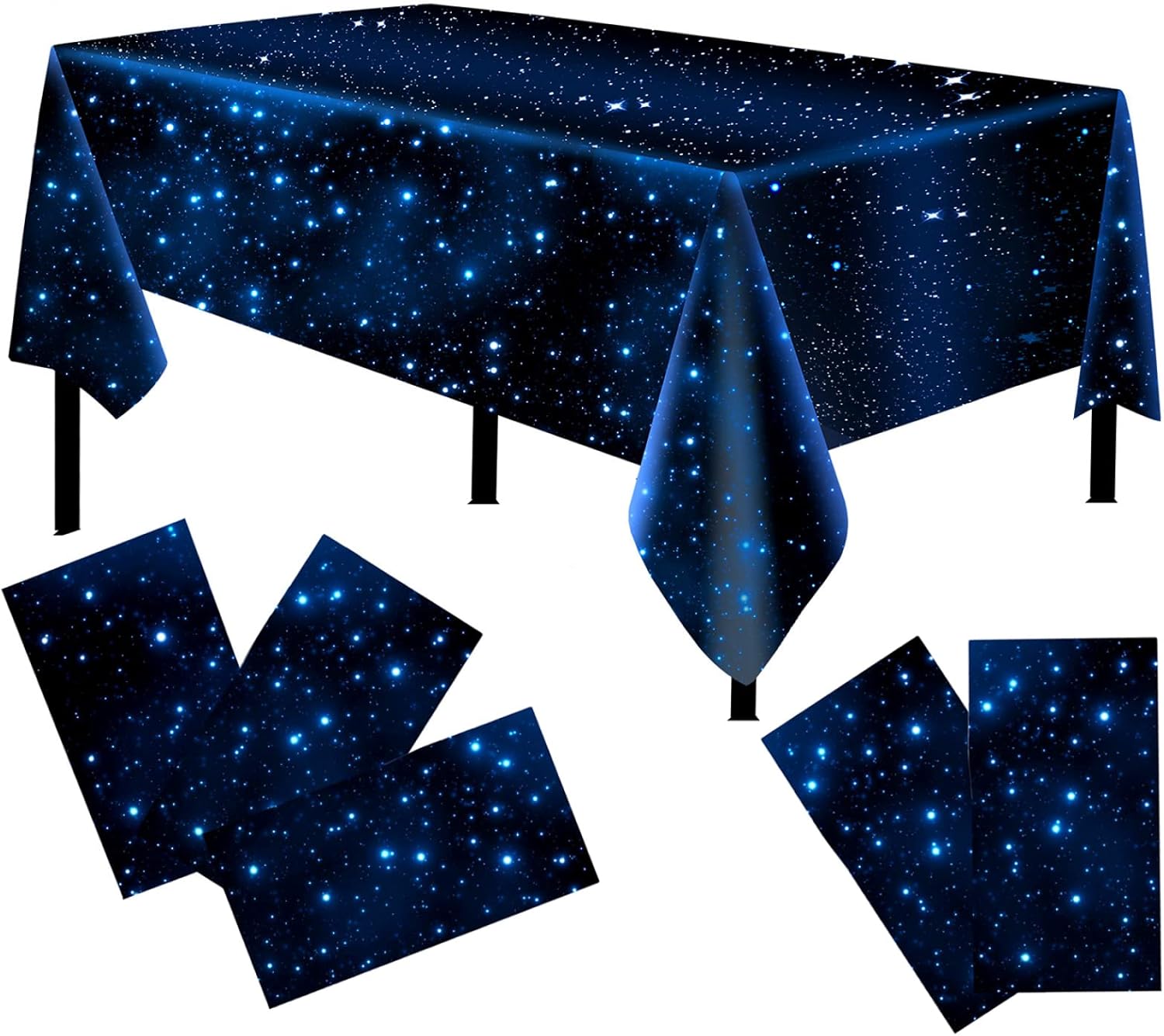 Set 4 Tovaglie Rettangolari Oro Rosa Per Feste - 130x220 Cm, Impermeabili E Lavorazione Laser - Foto 2