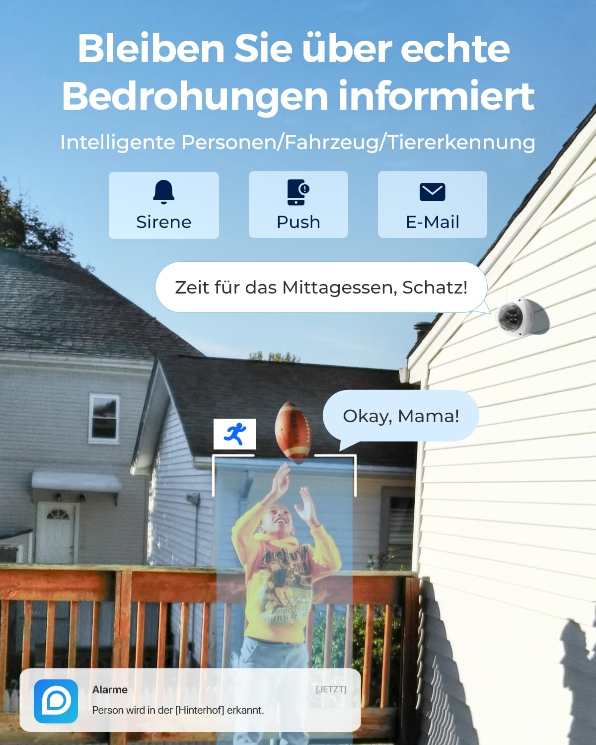 Reolink 4K 180° Dual-Lens PoE IP-Kamera, IK10 Vandalismusschutz,Duo 2V PoE | PoE Überwachungskamera aussen mit Personen-/Fahrzeug-/Tiererkennung, IR-und Farb-Nachtsicht, Zwei-Wege-Audio, IP67 Wetterfest