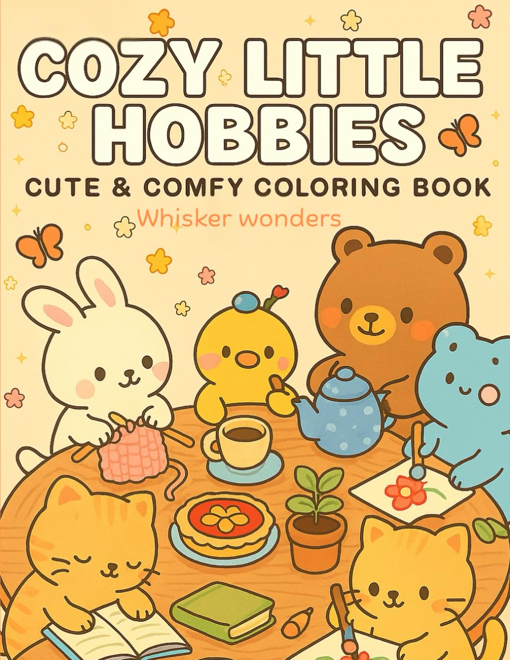 Whisker Wonders at Work: A Cozy Coloring Book for Adults and Teens Featuring Cute Animal Characters Doing Creative Jobs and Professions: Charming ... Cute Creatures Doing Their Dream Jobs