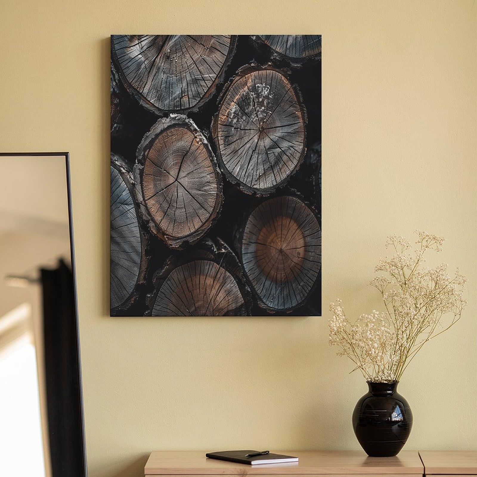 LPAGBCNU Malen nach Zahlen aus Holz für Erwachsene, Anfänger, Erwachsene, Malen-nach-Zahlen-Kits auf Leinwand, DIY-Acryl-Ölfarben, Malerei mit Pinseln für Geschenk, Heimdekoration, Wanddekoration