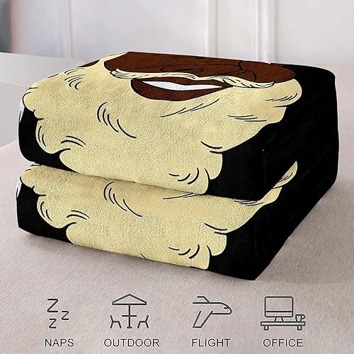 Vista 166 de LUVIVIHOME Manta de Feliz Navidad, bolas de Navidad azules doradas, manta de invierno con copos de nieve, manta individual, acogedora manta cálida