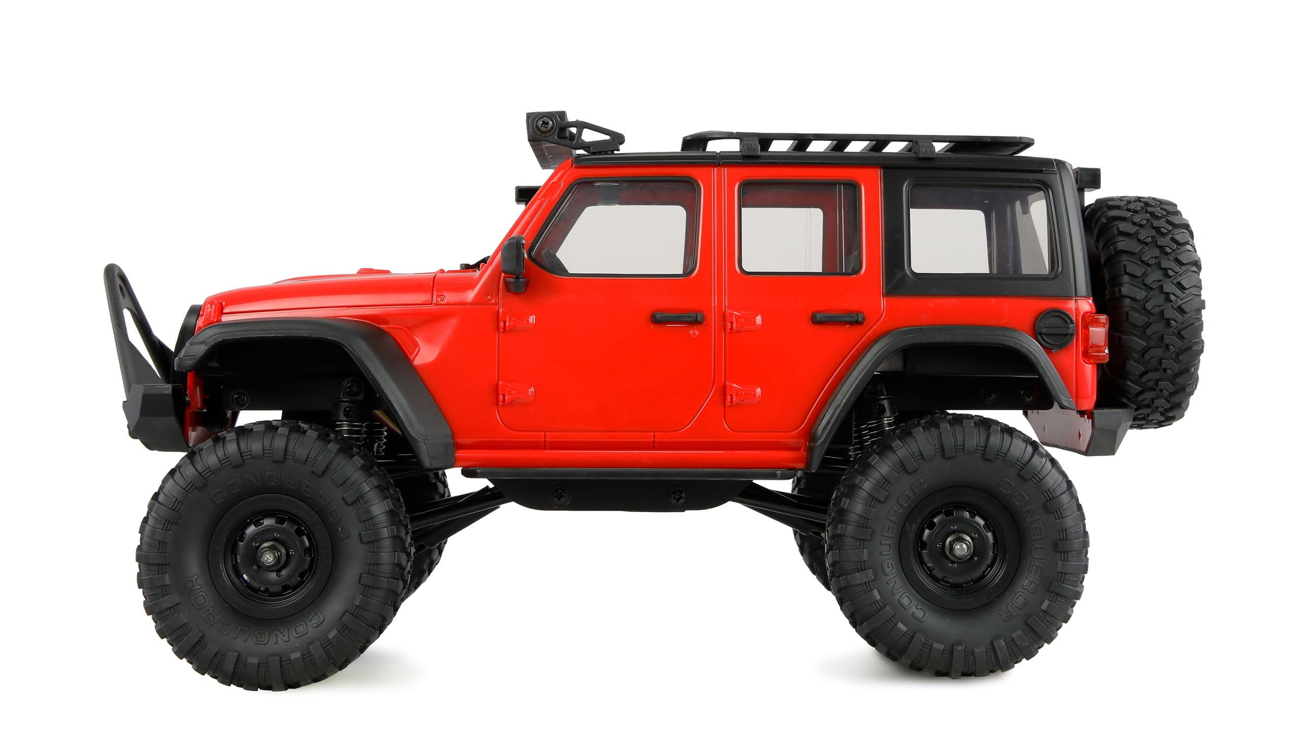 Amewi AMXRock Mini-Crosstrail Scale Crawler 4WD 1:16 RTR rot inkl. Fernsteuerung, Akku, Ladekabel