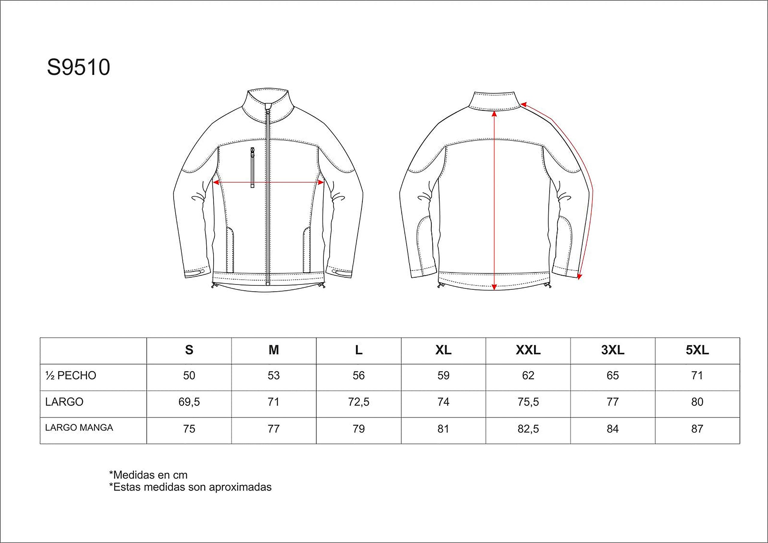 WORKTEAM Cazadora Softshell Alta Visibilidad con Protección Térmica, Cortavientos y Repelente al Agua, Certificada EN 14058 y EN 17353. Unisex