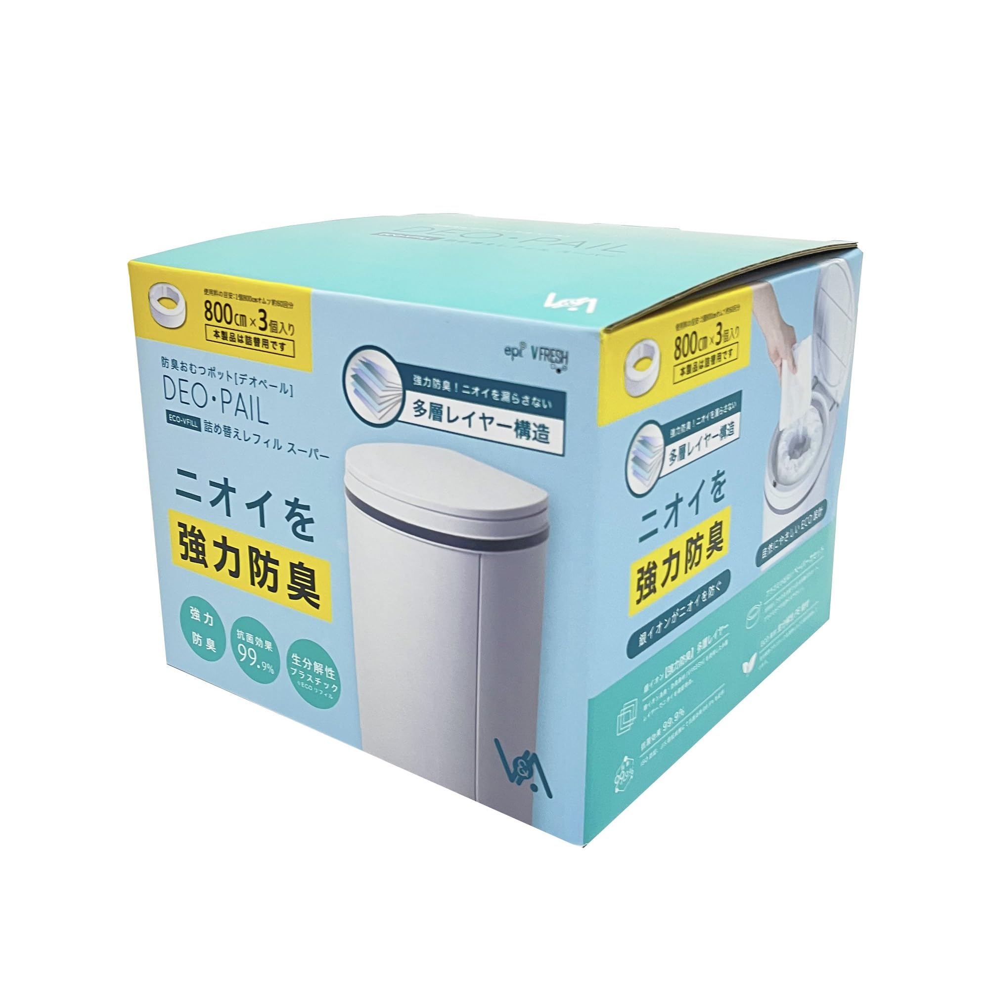 Amazon | おむつ処理用ゴミ袋 DEO・PAIL(デオペール) 専用カセット