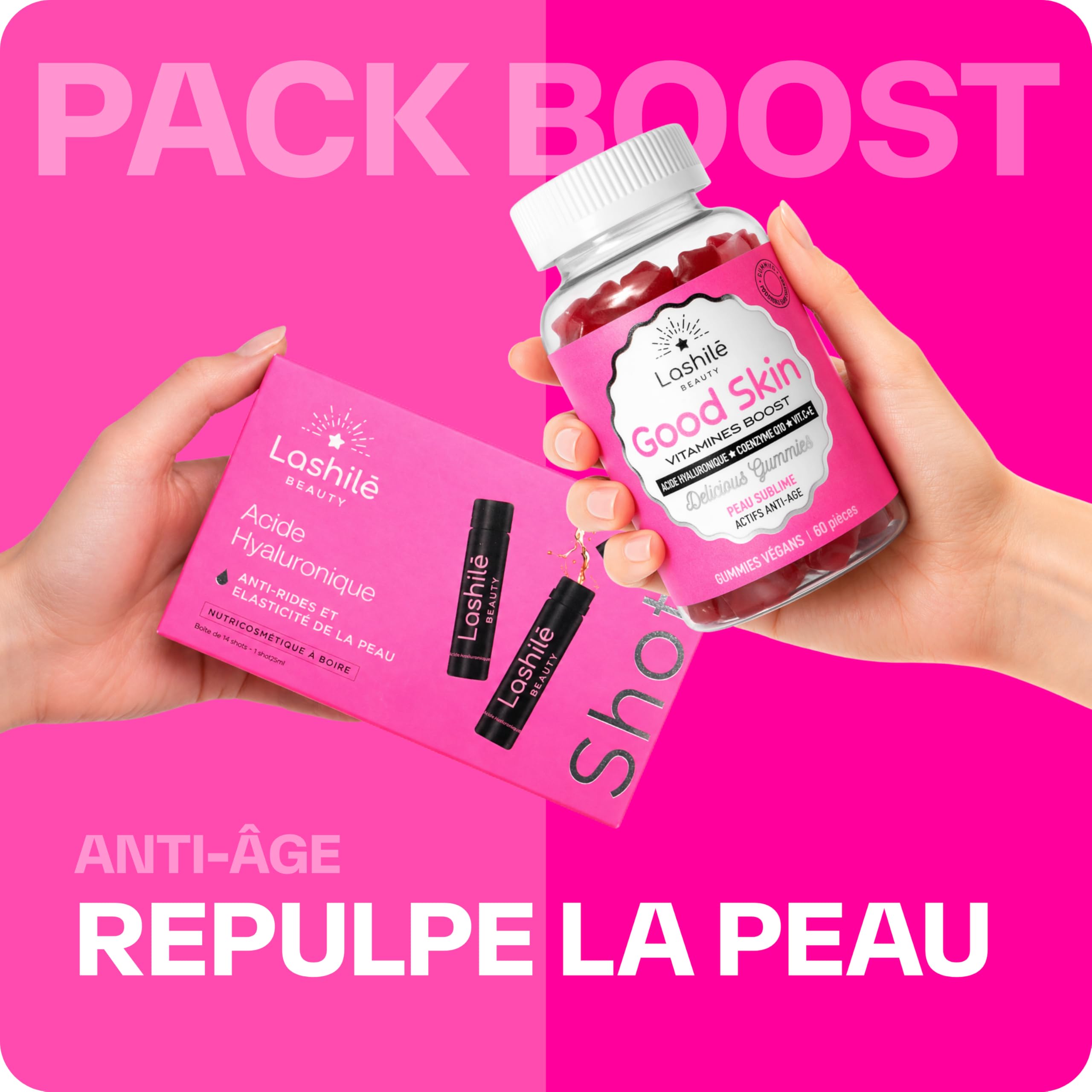 Lashilé Beauty Pack Shots Acide Hyaluronique & Good Skin AntiRides