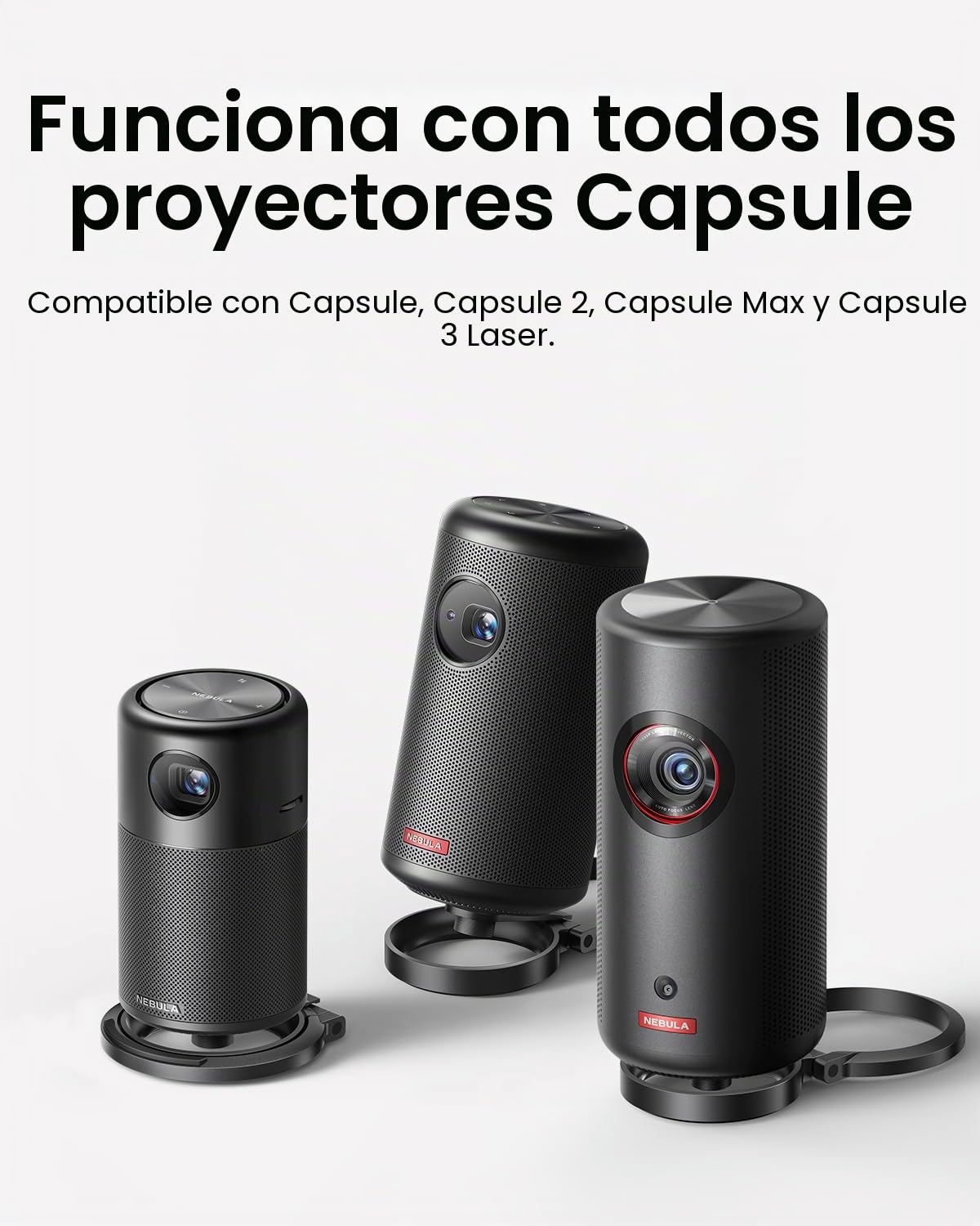 NEBULA Anker - Soporte plegable de escritorio ultra compacto, fácil instalación, rotación de 180 grados, se adapta a la serie Capsule, 200 g, cabe en la funda oficial