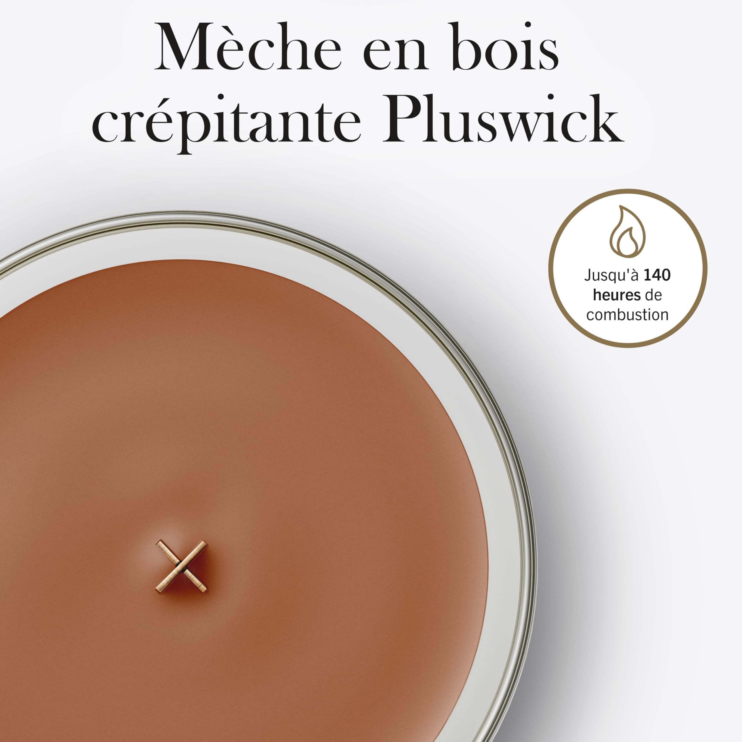 WoodWick Bougie parfumée | Grande bougie sablier | Ambre radieux | Cadeaux parfaits pour femmes